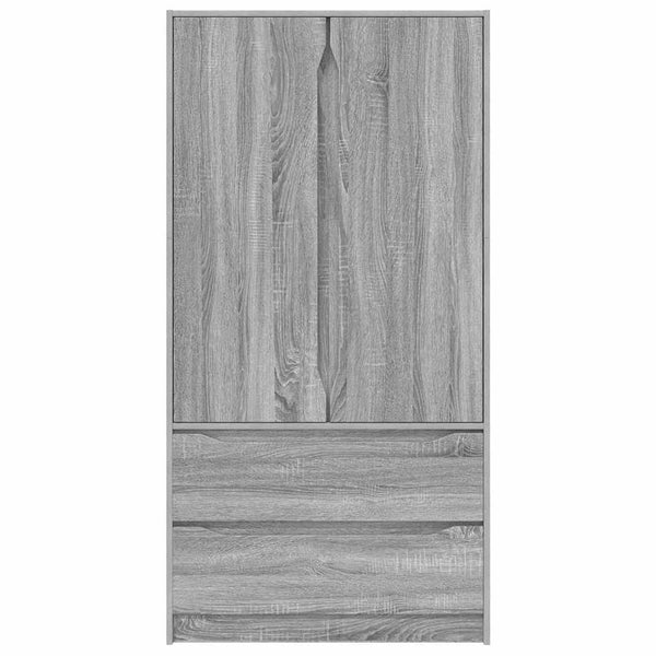 Vaatekaappi Harmaa Sonoma 79,5 x 49 x 156 cm Käsitelty puu