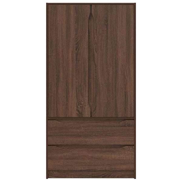 Vaatekaappi Ruskea tammi 79,5 x 49 x 156 cm Käsitelty puu