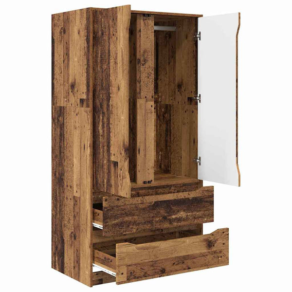 Vaatekaappi ovella Vanha puu 79,5 x 49 x 156 cm Käsitelty puu