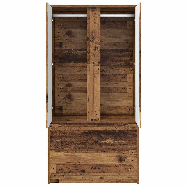 Vaatekaappi ovella Vanha puu 79,5 x 49 x 156 cm Käsitelty puu