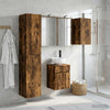 Kylpyhuoneen kaappisetti 5 kpl Savutammi Tekninen puu