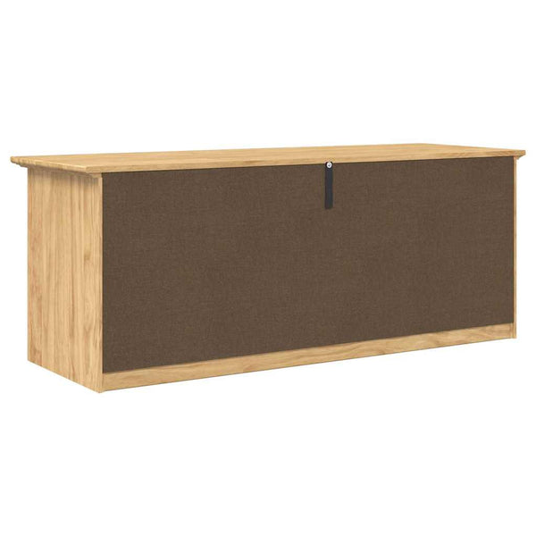 Eteinen penkki BODO Hunajaruskea 118 x 40 x 50 cm Tekninen puu