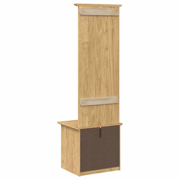 Eteiskaappi BODO Hunajaruskea 50 x 40 x 156,7 cm Täysi mänty