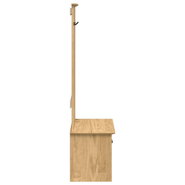 Eteiskaappi BODO Hunajaruskea 50 x 40 x 156,7 cm Täysi mänty