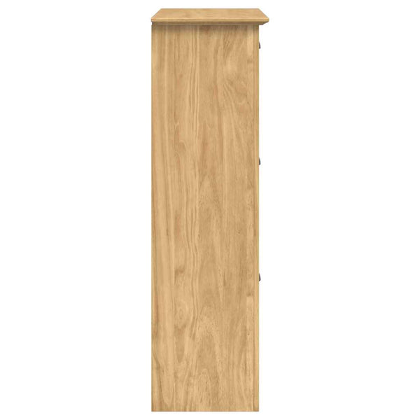 Kenkäteline BODO 80 x 35 x 118 cm Tekninen puu Hunajaruskea