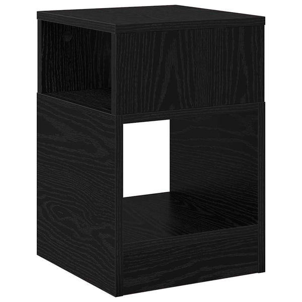 Päätypöytä 2 pcs Musta tammi. 30,5 x 30 x 45 cm Tekninen puu