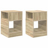 Päätypöytä 2 pcs Sonoman tammi 30,5 x 30 x 45 cm Tekninen puu