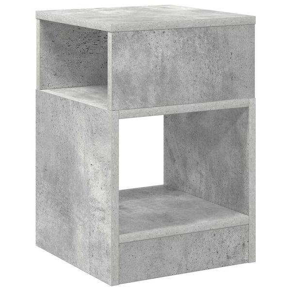 Päätypöytä Betoni Harmaa 30,5 x 30 x 45 cm Tekninen puu
