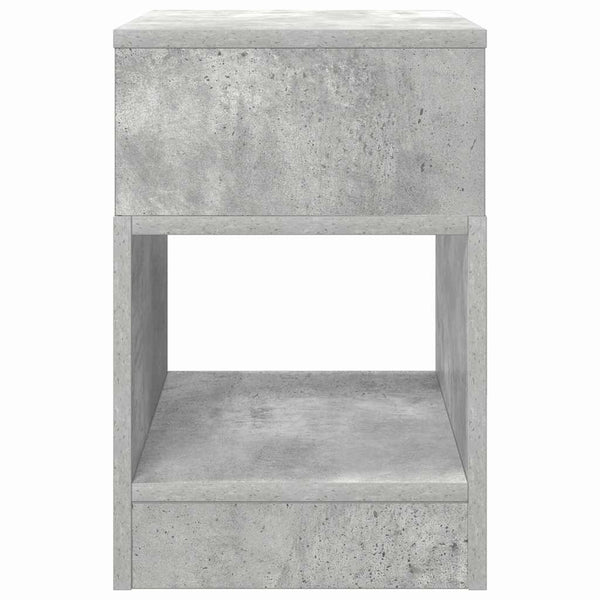 Päätypöytä 2 pcs Betoni Harmaa 30,5 x 30 x 45 cm Tekninen puu