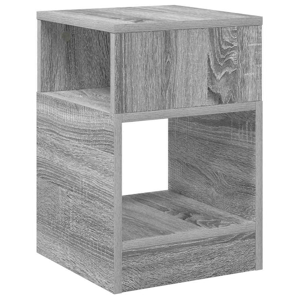 Päätypöytä 2 pcs Harmaa Sonoma 30,5 x 30 x 45 cm Tekninen puu