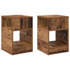 Päätypöytä 2 pcs Vanha puu 30,5 x 30 x 45 cm Tekninen puu
