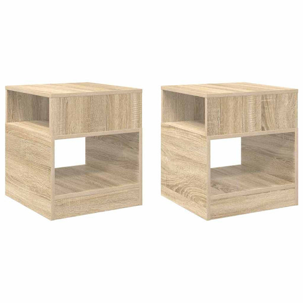Päätypöytä 2 pcs Sonoman tammi 40,5 x 40 x 45 cm Tekninen puu