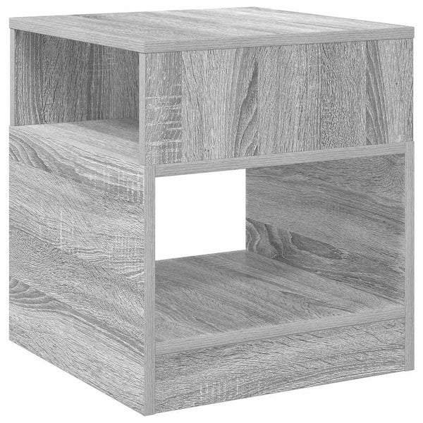 Päätypöytä 2 pcs Harmaa Sonoma 40,5 x 40 x 45 cm Tekninen puu
