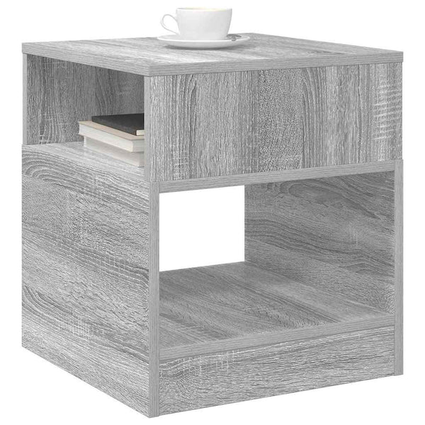 Päätypöytä 2 pcs Harmaa Sonoma 40,5 x 40 x 45 cm Tekninen puu