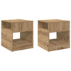 Päätypöytä 2 pcs Artisan tammi 40,5 x 40 x 45 cm Tekninen puu