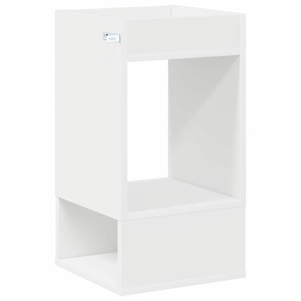 Päätypöytä 2 pcs Valkoinen 30 x 30 x 56 cm Tekninen puu