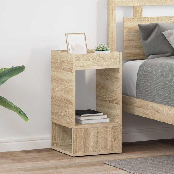 Päätypöytä 2 pcs Sonoman tammi 30 x 30 x 56 cm Tekninen puu