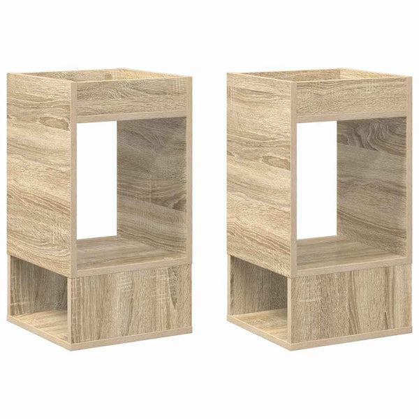 Päätypöytä 2 pcs Sonoman tammi 30 x 30 x 56 cm Tekninen puu