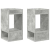 Päätypöytä 2 pcs Betoni Harmaa 30 x 30 x 56 cm Tekninen puu