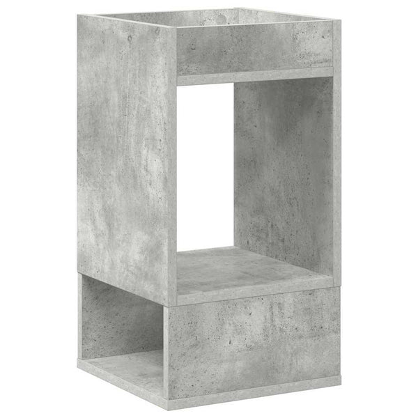 Päätypöytä 2 pcs Betoni Harmaa 30 x 30 x 56 cm Tekninen puu