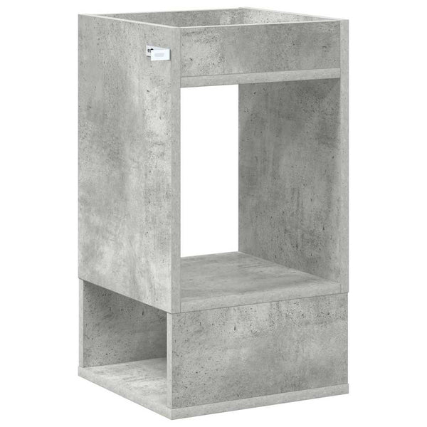 Päätypöytä 2 pcs Betoni Harmaa 30 x 30 x 56 cm Tekninen puu