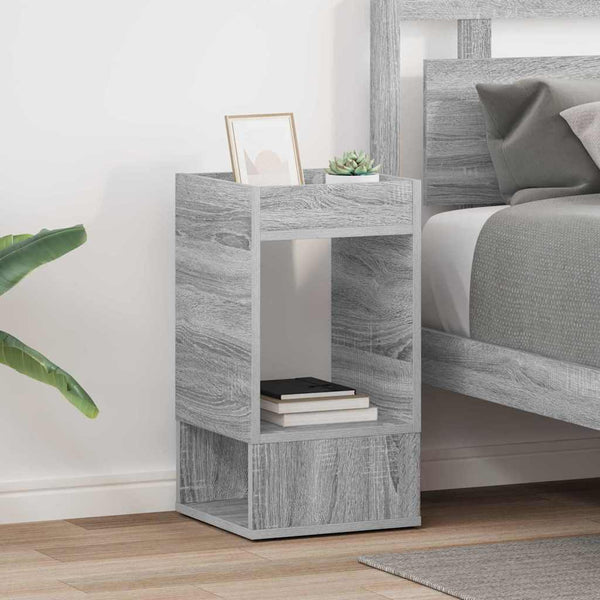 Päätypöytä 2 pcs Harmaa Sonoma 30 x 30 x 56 cm Tekninen puu