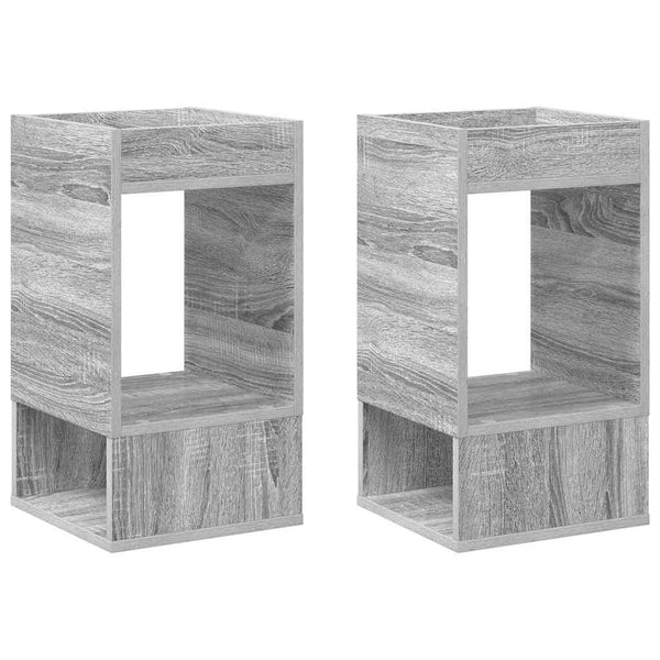 Päätypöytä 2 pcs Harmaa Sonoma 30 x 30 x 56 cm Tekninen puu