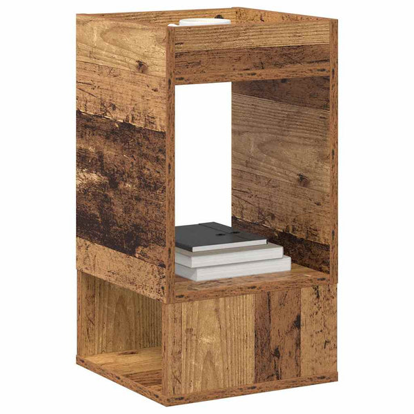 Päätypöytä 2 pcs Vanha puu 30 x 30 x 56 cm Tekninen puu