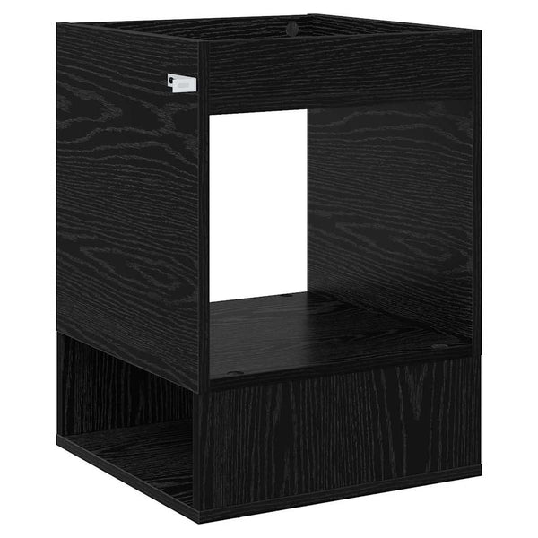 Päätypöytä 2 pcs Musta tammi. 40 x 40 x 56 cm Tekninen puu