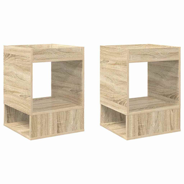 Päätypöytä 2 pcs Sonoman tammi 40 x 40 x 56 cm Tekninen puu