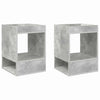 Päätypöytä 2 pcs Betoni Harmaa 40 x 40 x 56 cm Tekninen puu