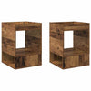 Päätypöytä 2 pcs Vanha puu 40 x 40 x 56 cm Tekninen puu