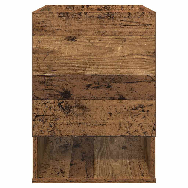 Päätypöytä 2 pcs Vanha puu 40 x 40 x 56 cm Tekninen puu