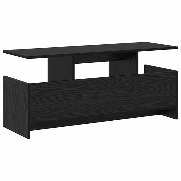 TV-teline 102 x 35 x 45 cm Musta tammi. Tekninen puu