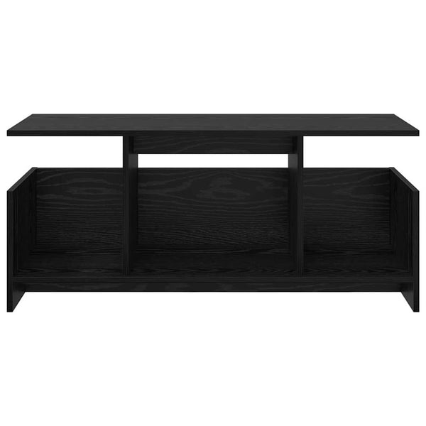 TV-teline 102 x 35 x 45 cm Musta tammi. Tekninen puu