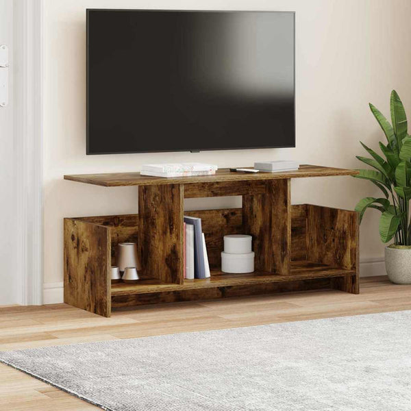 TV-teline 102 x 35 x 45 cm Savupähkinä Tekninen puu