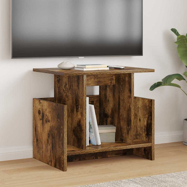 TV-teline 50 x 35 x 45 cm Savupähkinä Tekninen puu