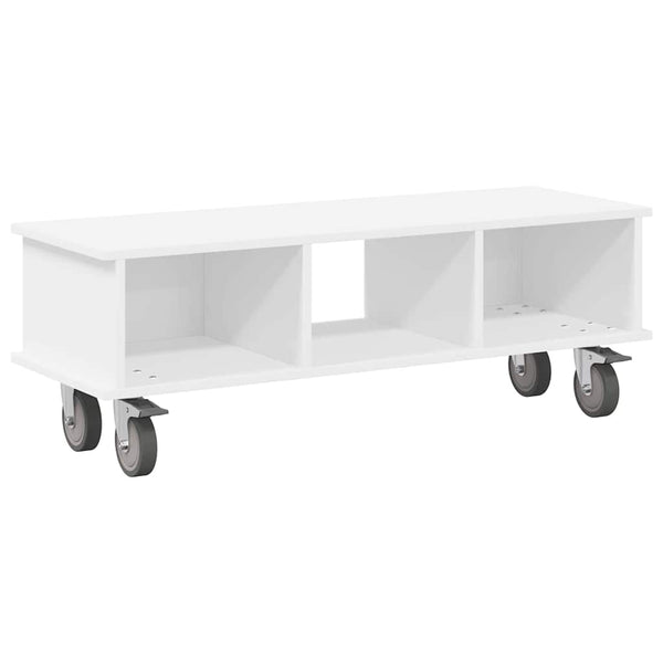 TV-teline 100 x 35 x 35 cm Valkoinen Tekninen puu