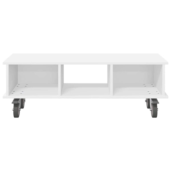 TV-teline 100 x 35 x 35 cm Valkoinen Tekninen puu