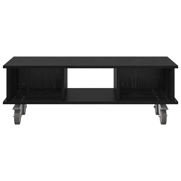 TV-teline 100 x 35 x 35 cm Musta tammi. Tekninen puu