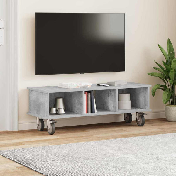 TV-teline 100 x 35 x 35 cm Betoni Harmaa Tekninen puu