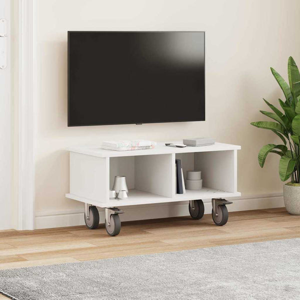 TV-teline 68,5 x 35 x 35 cm Valkoinen Tekninen puu