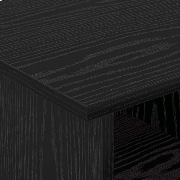 TV-teline 68,5 x 35 x 35 cm Musta tammi. Tekninen puu
