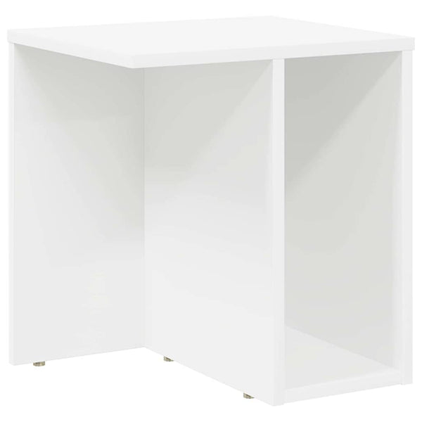 Päätypöytä 2 pcs Valkoinen 37 x 32 x 40 cm Tekninen puu
