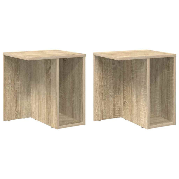 Päätypöytä 2 pcs Sonoman tammi 37 x 32 x 40 cm Tekninen puu