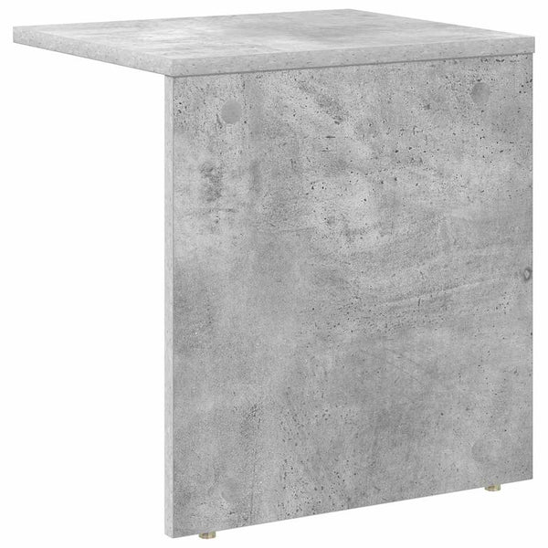 Päätypöytä 2 pcs Betoni Harmaa 37 x 32 x 40 cm Tekninen puu