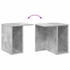 Päätypöytä 2 pcs Betoni Harmaa 37 x 32 x 40 cm Tekninen puu