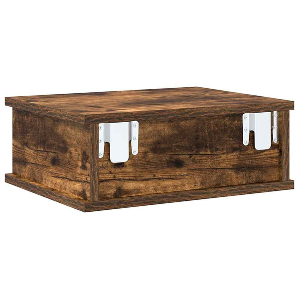 Yöpöytä 2 kpl Savupähkinä 40 x 31 x 15 cm Tekninen puu