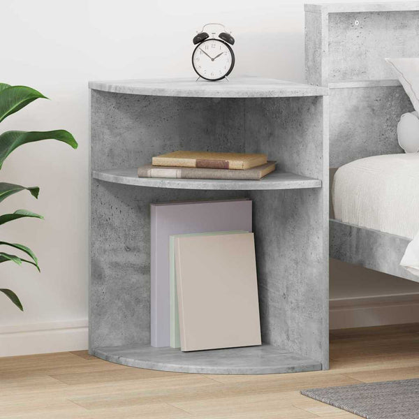 Päätypöytä Betoni Harmaa 39,7 x 39,7 x 60 cm Tekninen puu