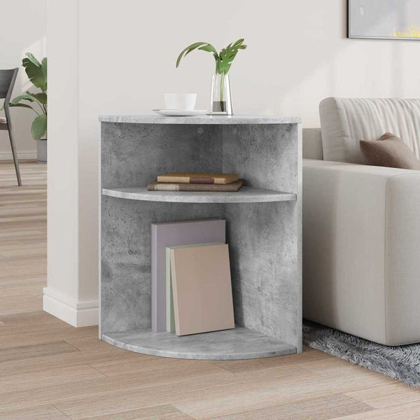 Päätypöytä Betoni Harmaa 39,7 x 39,7 x 60 cm Tekninen puu
